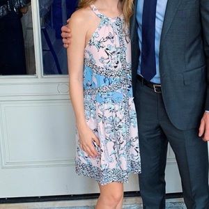 BCBG Max Azria XS Spring Halter Dress - worn 1x!